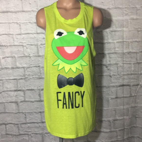 Disney The Muppets Kermit Fancy Tank Top - Picture 1 of 8